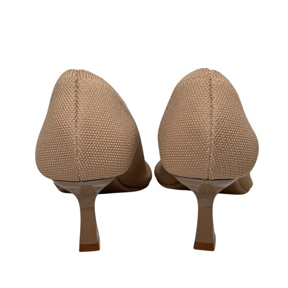 New Cosy Island New RefinEdge Square Toe Heeled Pumps Tan Heels Size 10 - Picture 6 of 7